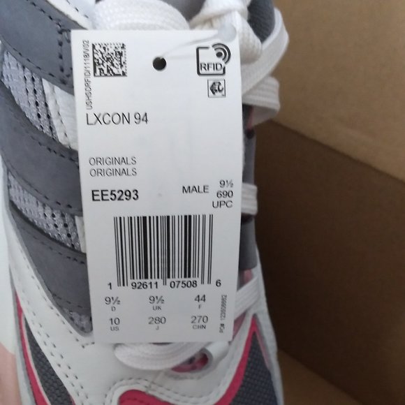 🆕 adidas LXCON 94 Shoes Men's, Running White/Grey Four/Energy Pink, Authentic - Picture 10 of 12
